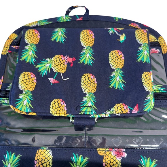 Vera Bradley Medium Travel Organizer Hanging Toiletry Bag Toucan Party Navy NEW - Picture 11 of 11